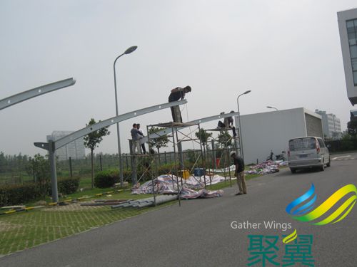 江蘇、浙江、上海車棚施工安裝（膜布安裝）