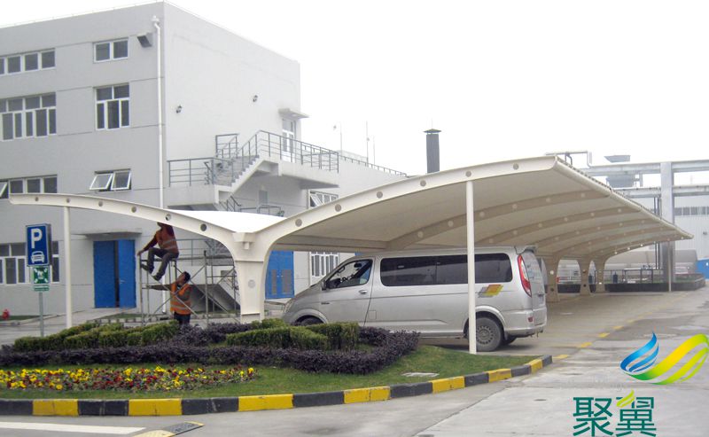 PVDF比利時進口膜布汽車雨篷，膜布汽車雨篷采用希運B6101