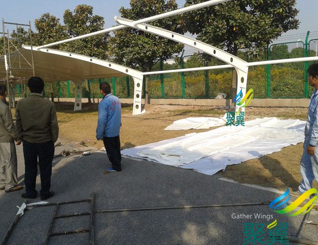 膜結(jié)構(gòu)停車篷,膜結(jié)構(gòu)車篷