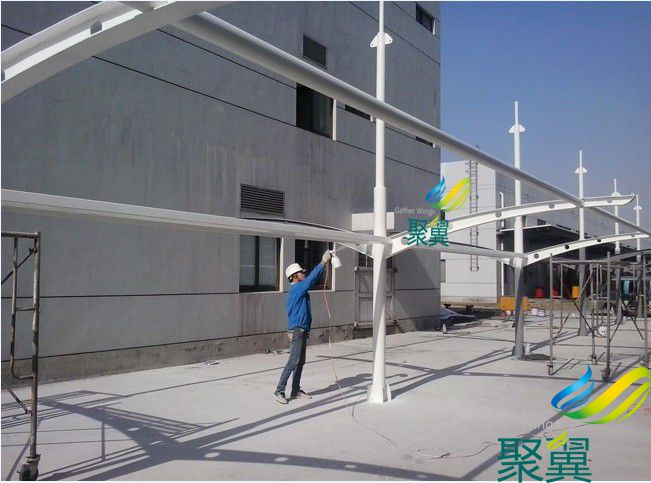 上海松江小區(qū)膜結(jié)構(gòu)車棚搭建