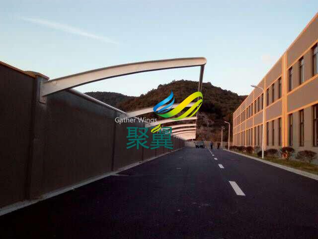浙江寧波膜結(jié)構(gòu)車棚安裝
