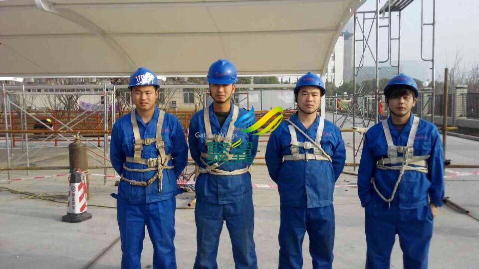 南京膜結(jié)構(gòu)車棚施工案例