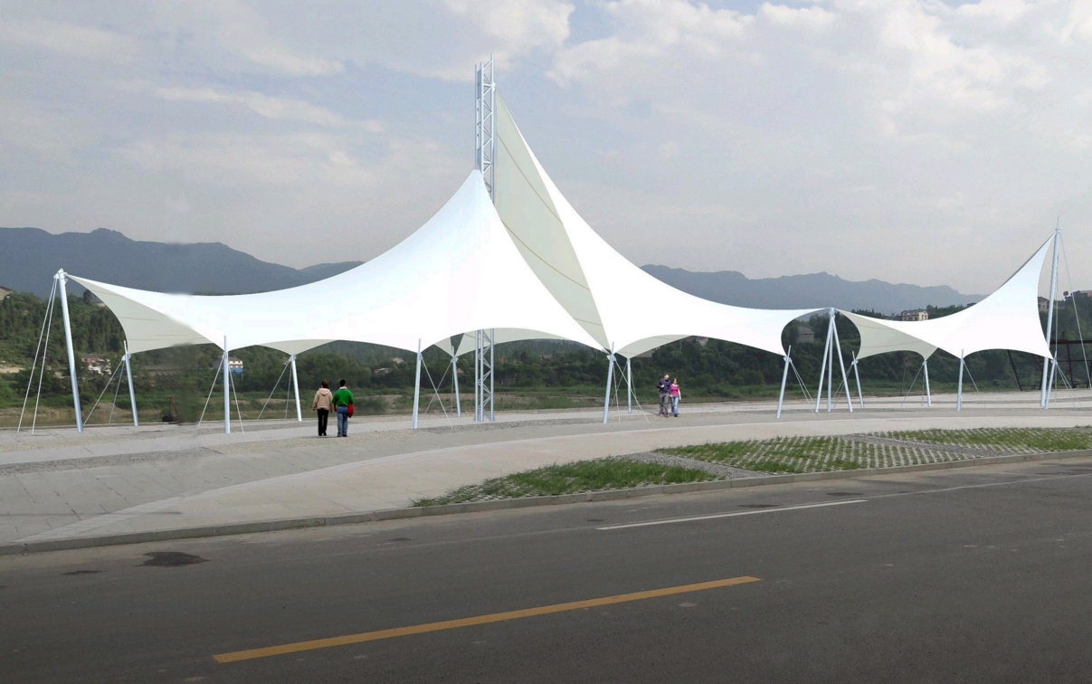 景區(qū)景觀膜結(jié)構(gòu)，專業(yè)設(shè)計(jì)景觀張拉膜