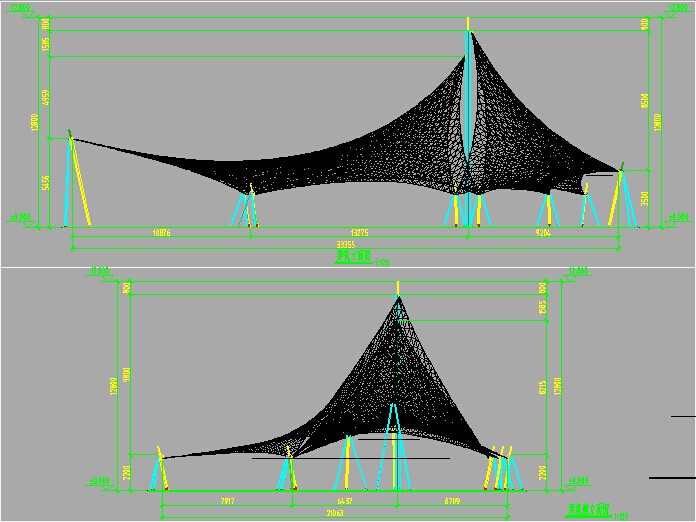 景觀膜結(jié)構(gòu)尺寸