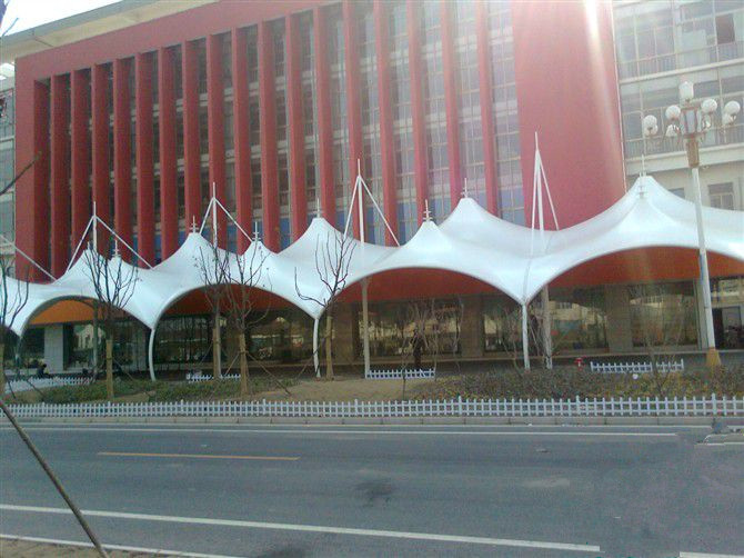 商業(yè)休閑街膜結(jié)構(gòu)景觀 商場(chǎng)遮陽(yáng)棚系列JY-100S