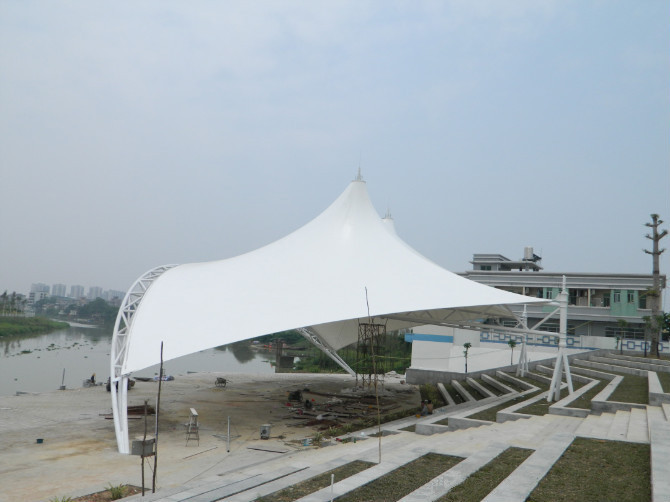 舞臺(tái)景觀棚  型號(hào)JY-100WT  膜結(jié)構(gòu)景觀棚