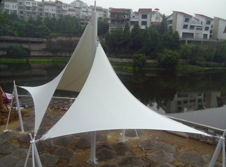 張拉膜結(jié)構(gòu)鋼索景觀棚安裝    型號(hào)JY-100GS