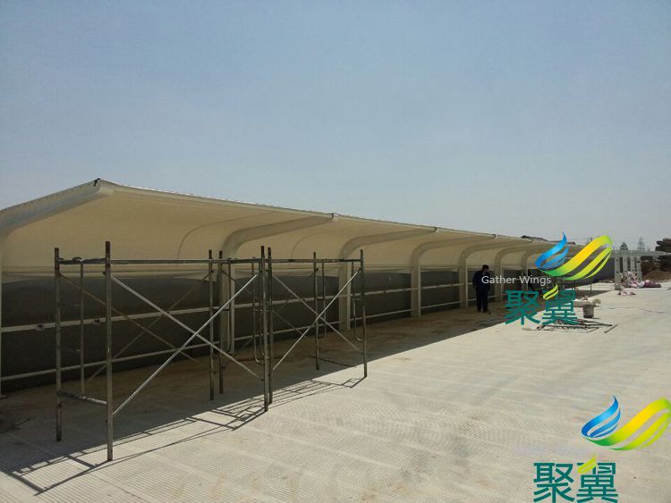 寧海膜結(jié)構(gòu)車棚案例 廠家直銷 品質(zhì)保證 使用壽命長