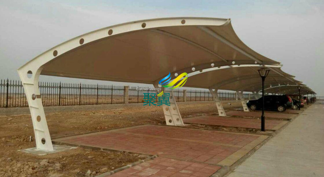 16年夏季汽車停車棚推薦款JY-90C停車棚定制安裝