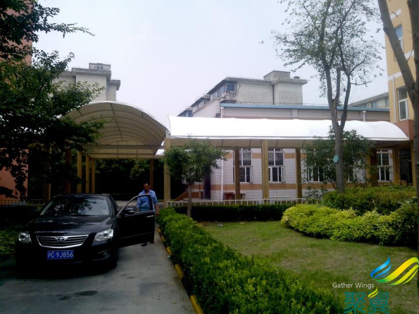 上海嘉定真新小學(xué)過道膜結(jié)構(gòu)案例 過道膜結(jié)構(gòu)免費(fèi)測量