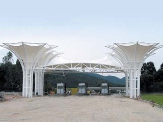 上海聚翼膜結(jié)構(gòu) 南京收費(fèi)站膜結(jié)構(gòu)頂棚施工案例 