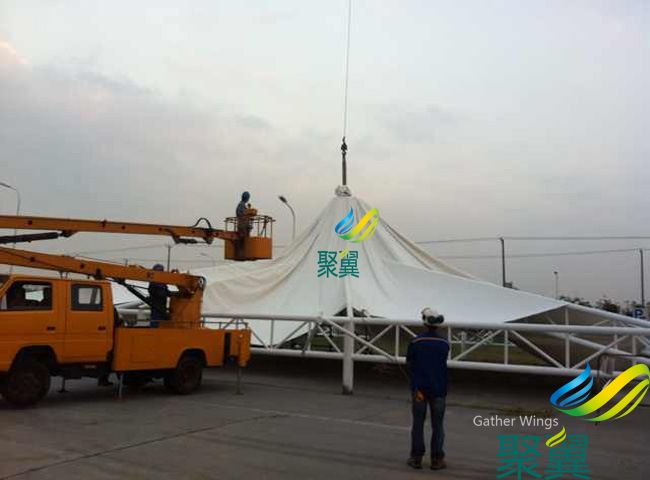 江蘇常熟經(jīng)濟(jì)開發(fā)區(qū)工業(yè)園屋頂蓬成功案例