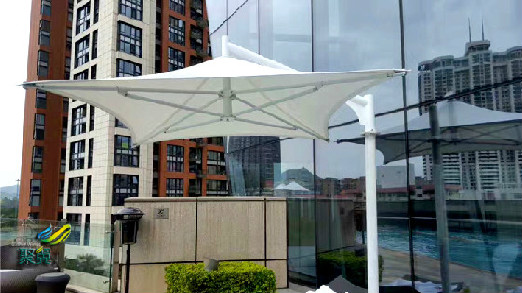 單腳傘建筑形態(tài)，單腳傘白色_可移動性臨時性