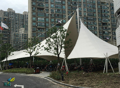 上海景觀張拉膜新案列,時(shí)尚大氣的張拉膜,自然美觀