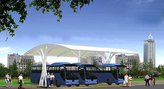 上海九亭大巴車棚遮陽防雨抗紫外線*九亭大巴車棚防止溫度