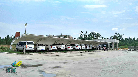 上海膜結(jié)構(gòu)汽車棚車棚材質(zhì)及設(shè)計繪圖