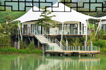 度假酒店小木屋膜結(jié)構(gòu)棚