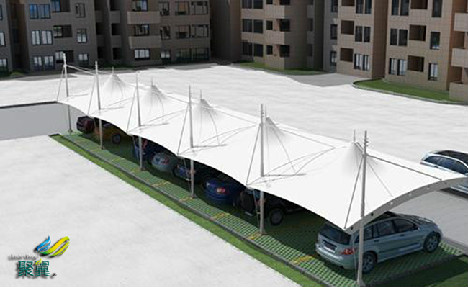 膜結(jié)構(gòu)車(chē)棚工程介紹*膜結(jié)構(gòu)車(chē)棚型鋼構(gòu)件材質(zhì)