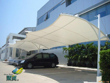 膜結(jié)構(gòu)車棚特殊幾何形狀  膜結(jié)構(gòu)車棚景觀棚