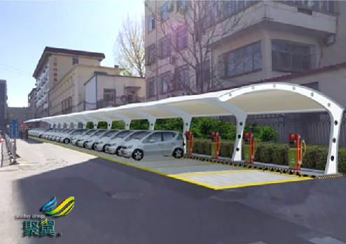 膜結(jié)構(gòu)車棚設(shè)計多樣化|膜結(jié)構(gòu)車棚建筑特點