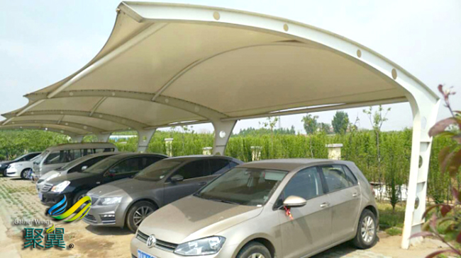 膜結(jié)構(gòu)車棚車篷布膜結(jié)構(gòu)強(qiáng)度高