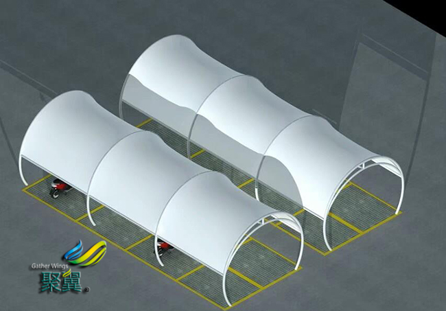 膜結(jié)構(gòu)車棚構(gòu)造|膜結(jié)構(gòu)車棚高效美觀