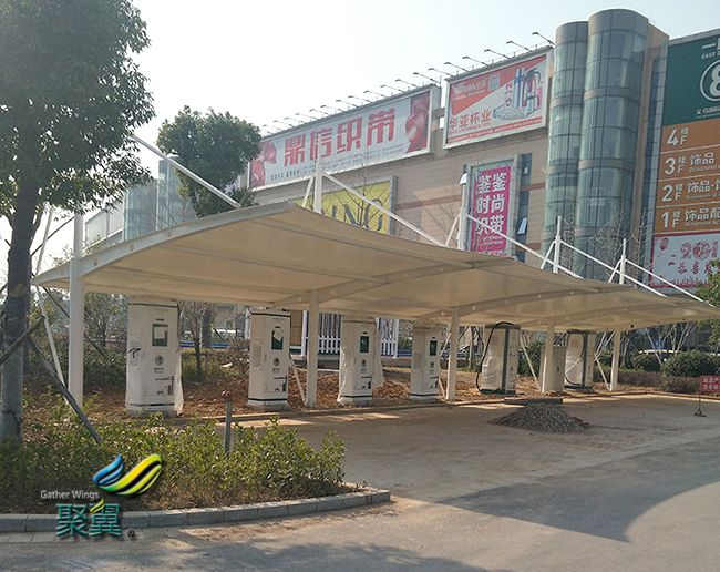 膜結(jié)構(gòu)車棚施工方案實(shí)施流程