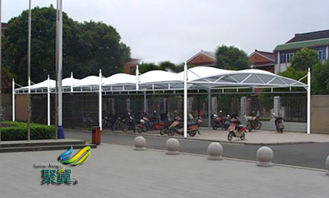  做質量安全可靠的膜結構車棚