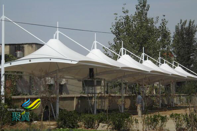 膜結構車棚的安裝方法介紹