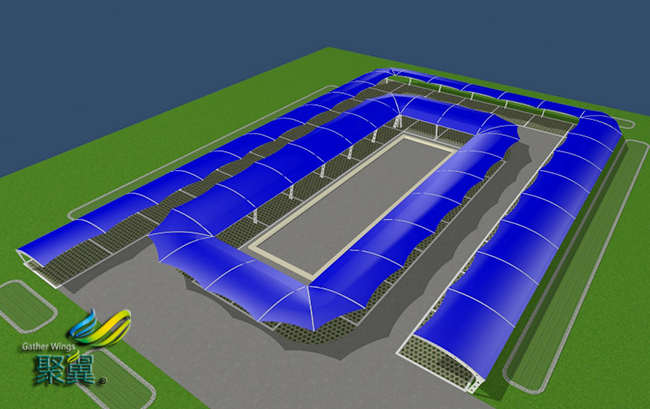 膜結構車棚雨棚代理加盟、代銷、代加工