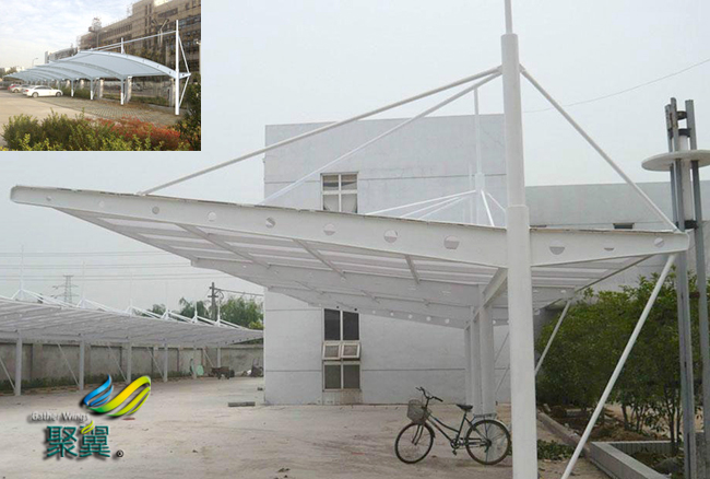 膜結(jié)構(gòu)車棚自行車棚的膜材選擇