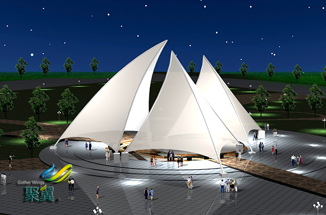 膜結(jié)構(gòu)景觀不會過時|膜結(jié)構(gòu)景觀建筑夠新潮