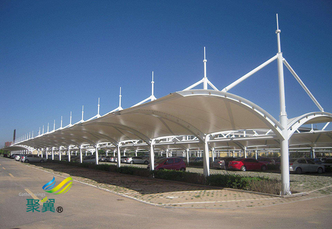  膜結(jié)構(gòu)車棚科技水平提高|施工階段管理
