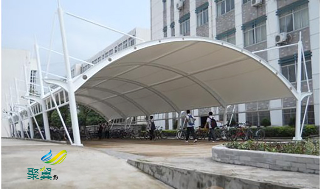 膜結(jié)構(gòu)車棚膜資料透光性|膜結(jié)構(gòu)車棚自行車棚