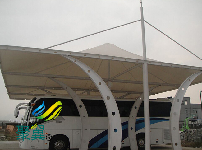  膜結(jié)構(gòu)車(chē)棚鋼結(jié)構(gòu)自行車(chē)棚|膜結(jié)構(gòu)車(chē)棚防紫外線