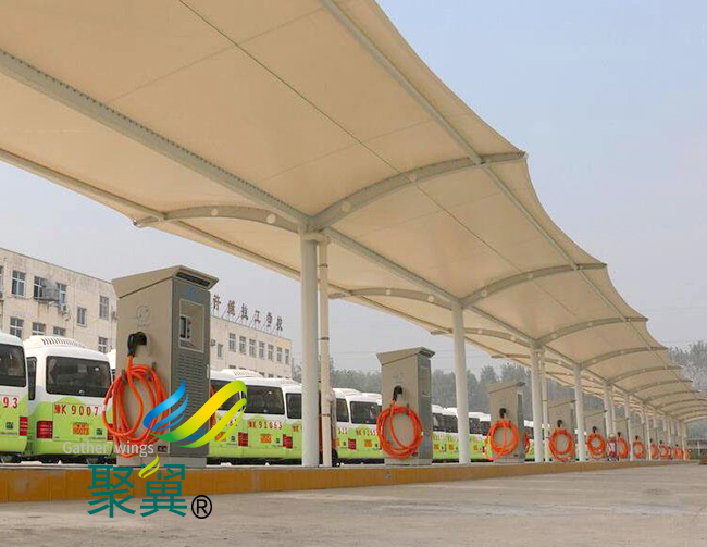 膜結(jié)構(gòu)車棚自行車棚|膜結(jié)構(gòu)車棚建筑形式