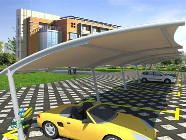 膜結(jié)構(gòu)車棚建筑風(fēng)格模式|聚翼膜結(jié)構(gòu)車棚環(huán)保性