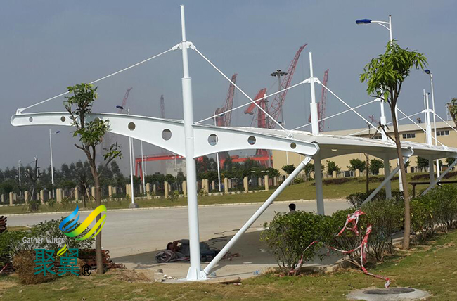 膜結(jié)構(gòu)車棚優(yōu)越性美麗外表|膜結(jié)構(gòu)車棚PVC膜材