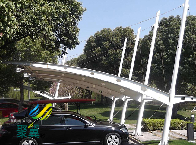 膜結(jié)構(gòu)車棚方便使用|膜結(jié)構(gòu)車棚PVDF膜材