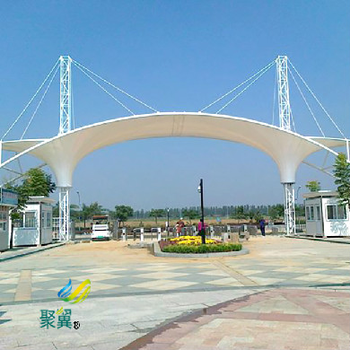 門廳雨棚膜結(jié)構(gòu)建特點|門廳膜結(jié)構(gòu)堅固耐用