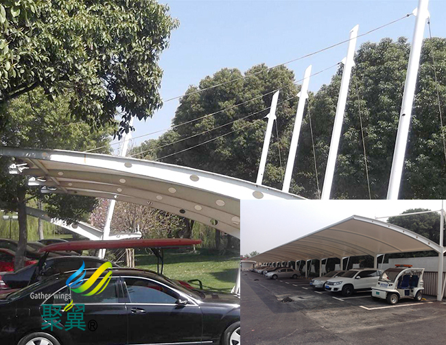 膜結(jié)構(gòu)車棚張拉順序|高強(qiáng)度柔性薄膜材料