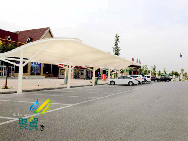 汽車遮陽棚膜結構車棚廠家|膜結構車棚停車棚