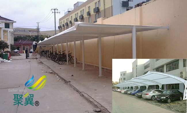 裁剪漂亮膜結構車棚|膜結構車棚膜寬度