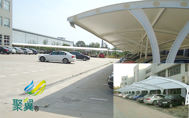 膜結構車棚透光性|膜結構車棚建筑自由性