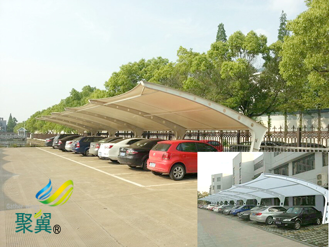 膜結構車棚形狀多變|膜結構車棚價格  