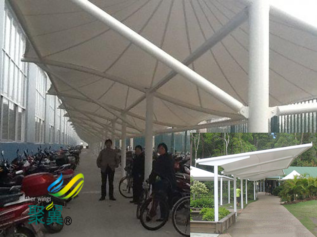 膜結構車棚張拉順序|膜結構車棚維護工作