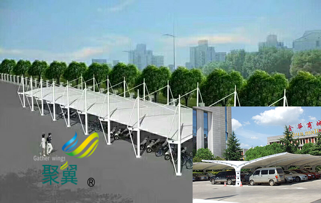 膜結(jié)構(gòu)車棚設(shè)計造型|膜結(jié)構(gòu)車棚藝術(shù)美感