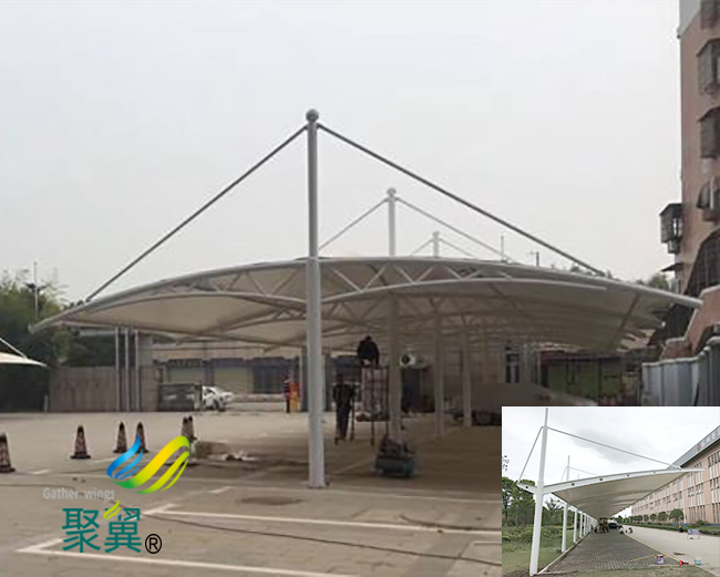 膜結(jié)構(gòu)車棚組裝搭建|膜結(jié)構(gòu)車棚環(huán)保無污染