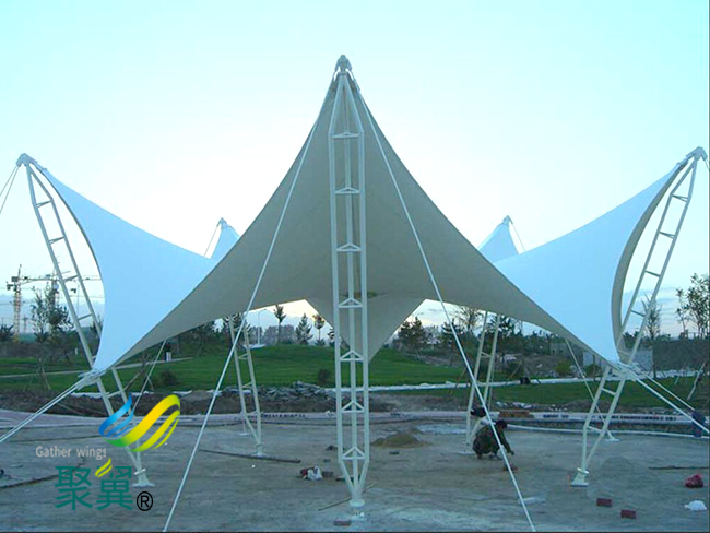 膜結(jié)構(gòu)景觀棚優(yōu)勢|膜結(jié)構(gòu)景觀棚造價(jià)合理