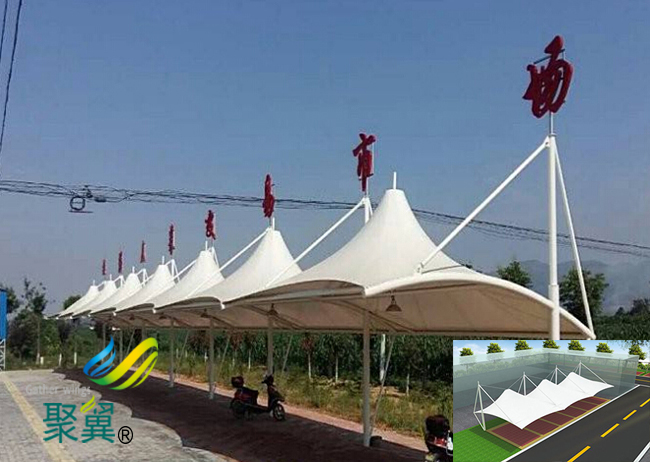 膜結(jié)構(gòu)車棚出現(xiàn)頻率高|膜結(jié)構(gòu)車棚根本作用